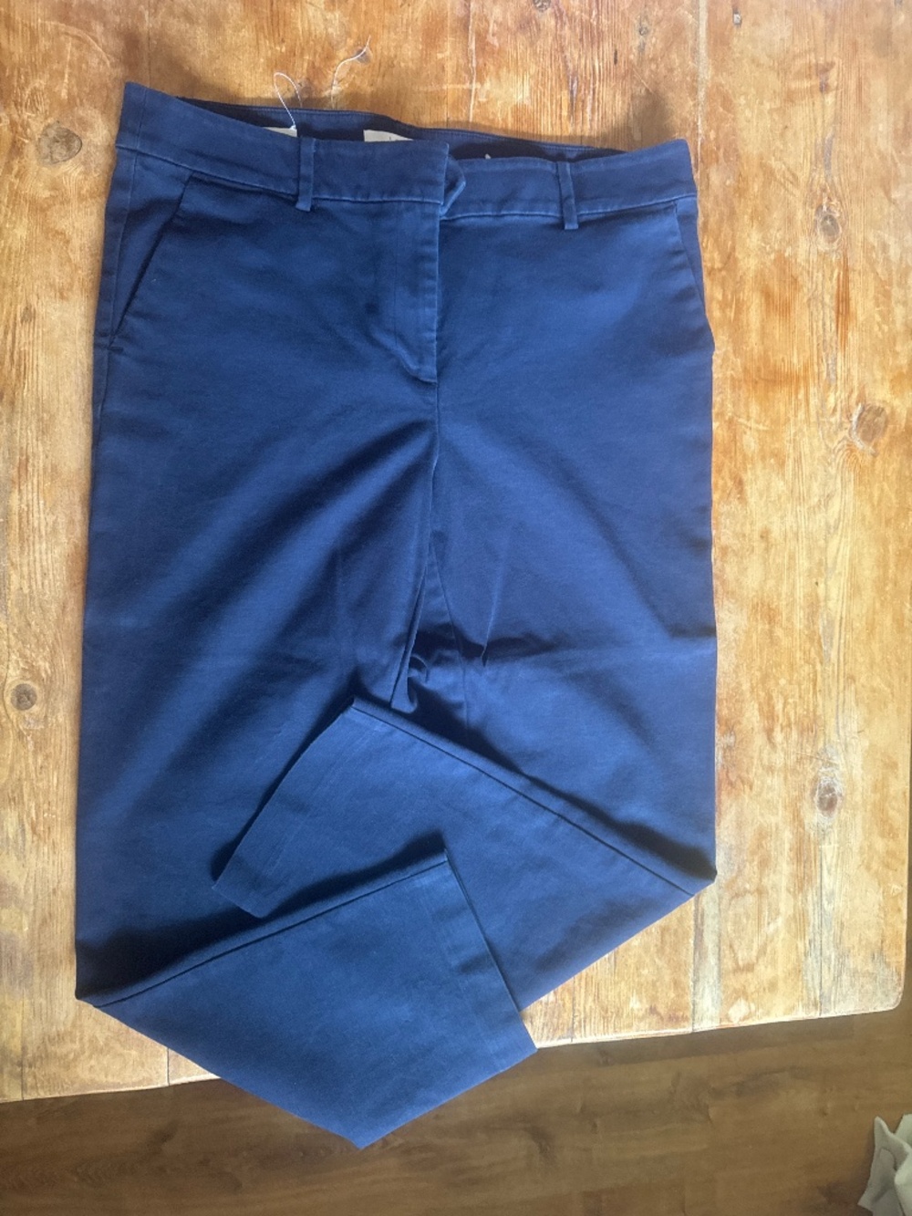 Loft Navy Riviera Ankle Pants 10 T